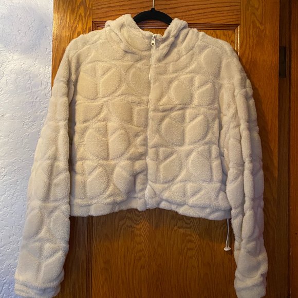 Urban Outfitters Without Walls Peace Sign Fleece Sweater - Picture 2 of 8